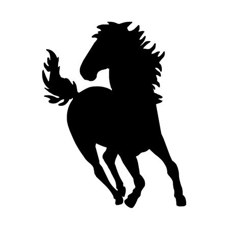 Galloping Horse Iron on Decal